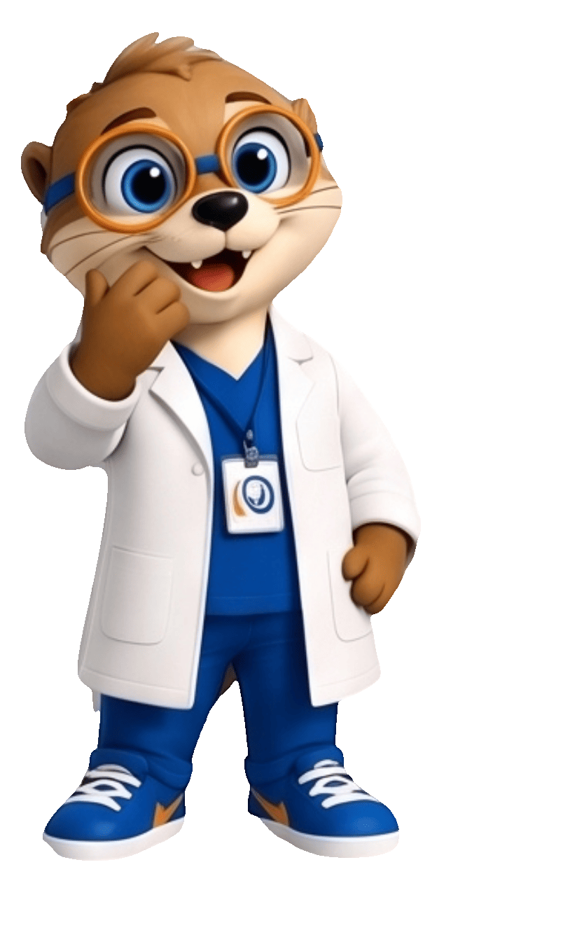 Medi, asistente de Centmed, saludando