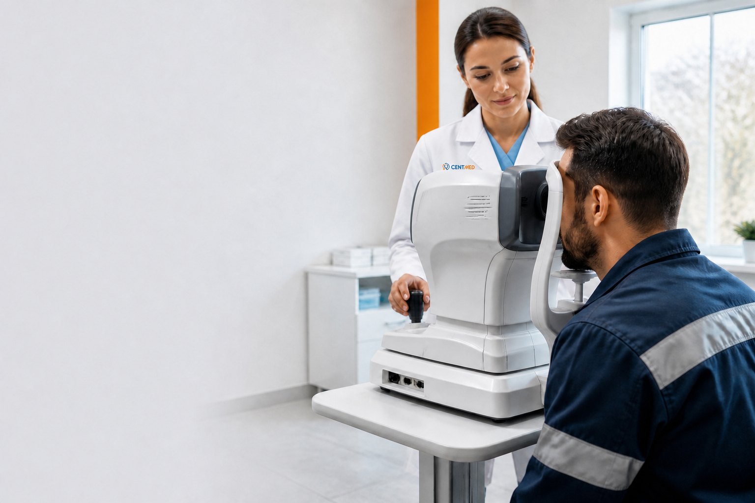 Evaluación de agudeza visual ocupacional en Centmed